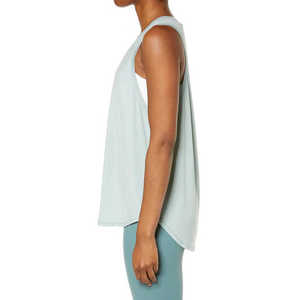 High Quality Sleeveless <b>Singlet</b> Tops <b>Women</b> 100% Polyester Gym Wear Curved Tank Tops Ladies Square Neck <b>Singlet</b> Top <b>Women's</b> - Product Image 3