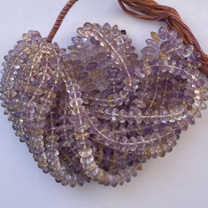 Cuentas Rondelle facetadas de ametrino Natural de 6mm y 8mm, piedras preciosas sueltas para mujer, el último diseñador en capas, nueva joya DIY de calidad AAA - Product Image 3