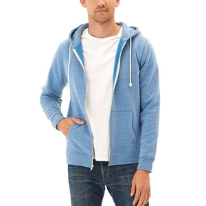 Nueva Sudadera con Capucha y Cierre de Cremallera para Hombre, Estilo Urbano, Básica, de Algodón Mezclado, con Cuello con Capucha y Tinte Liso Personalizado - Product Image 4