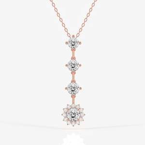 Pendentif et breloque en moissanite taillée portugaise, accessoire de mode en argent sterling - Product Image 1