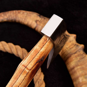 Premium fait à la main industriel damas acier Tomahawk hache bois Durable forgé Construction Pakistan origine Camping chasse outil - Product Image 2