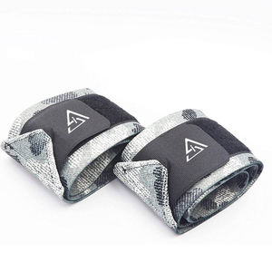 Muñequeras Acolchadas Personalizadas para Levantamiento de Pesas, Muñequeras Deportivas para Hombres, Soporte para Entrenamiento en Gimnasio, Precio Económico al por Mayor - Product Image 1