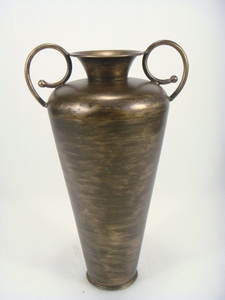 Large Vintage Hammered <b>Copper</b> <b>Vase</b> with Patina - Product Image 3
