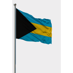 Custom Bahamas Outdoor <b>Flag</b> Digital Printing Handmade Pennant Style Aluminum Fiberglass <b>Pole</b> Silk Nylon Polyester Banners Custom - Product Image 1