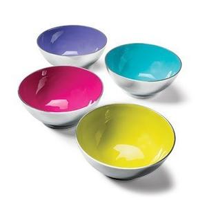 Bol de service en aluminium au design moderne, couleur émaillée rose, pour ustensiles de cuisine, table à manger, bols de service pour le dîner de mariage - Product Image 4