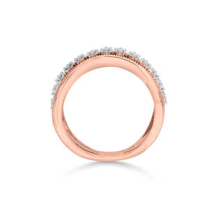 แหวนทองคำชุบ 18K ลายเรขาคณิตสำหรับผู้หญิง - Product Image 5