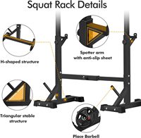 Acheter Support de support de squat, support d'haltères, support de presse d'établi support de poids réglable pour la salle de sport à domicile