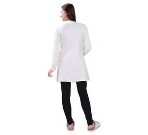 Camiseta de maternidad ligera de alta calidad, ropa informal elástica tejida para verano, estampado en Color blanco y negro, tarifa barata - Product Image 1