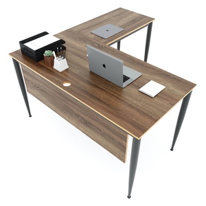 Industrial-Style Heavy Duty Steel L-Shaped Desk Legs 140x150cm for <b>Tables</b> & <b>Chairs</b> HCCN017 - Product Image 3