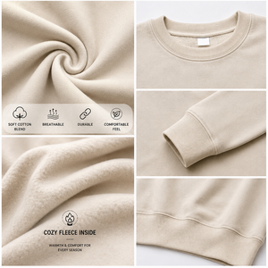 เสื้อสเวตเชิ้ตลายผีฮาโลวีนสำหรับครอบครัว คอกลม แขนยาว ผ้าคอตตอนผสมเนื้อนุ่ม สวมใส่สบาย แบบสวมหัว มีโลโก้สั่งทำได้ - Product Image 5