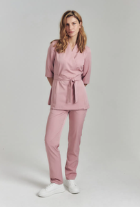 Abbigliamento da lavoro personalizzato per salone moda <span class=keywords><strong>donna</strong></span> ospedale medico Jogger cura scrub set tunica Spa uniformi - Product Image 6