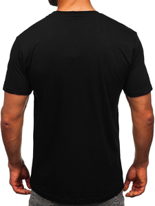 T-shirt de sport à ourlet rond pour homme Nouveau produit OEM personnalisé de style velours noir en vente T-shirt à la mode de WS INTERNATIONAL - Product Image 3