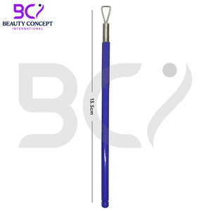 Empujador de cutículas de uñas de acero inoxidable de color púrpura para eliminar la piel muerta herramientas de eliminación de esmalte de uñas de alta calidad - Product Image 4
