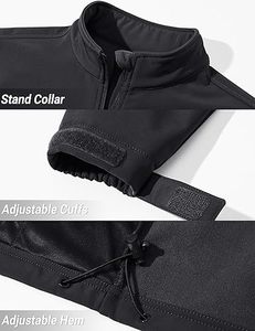 Vestes softshell pour hommes de haute qualité, imperméables, respirantes, coupe-vent, écologiques, à capuche, pour le travail en hiver, style urbain, service OEM - Product Image 4