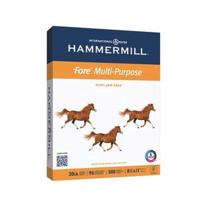Papel Multiusos Hammermill Fore para Copiar, 20 lb, 8.5 x 11, Blanco, 500 Hojas, Sin Atascos - Product Image 1