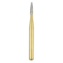 TriRockDental FG # 7802 Fraise dentaire T&F Bullet à 12 lames, en acier pour turbine/machine électrique, argent, diamètre de la tige 1/4, lot de 10, USA - Product Image 1