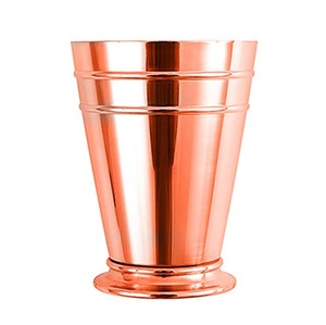 Tasse à la menthe Julep martelée en cuivre pur 100%, gobelet à eau citronnée gobelet en métal incassable tasses sans pied - Product Image 1