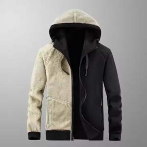 Fashionable Fleece Acid Wash Stonewashed Printed Zippered Hooded Sweatshirt Full Sleeve Length Loose Fit Eco-Friendly Winter - Product Image 5