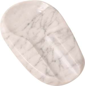 100% soporte de descanso de cuchara de mármol Real hecho a mano mármol negro piedra de mármol soporte de descanso de cuchara proveedor al por mayor - Product Image 1