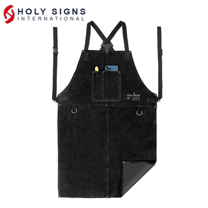 ผ้ากันเปื้อนสำหรับงานเชื่อมหนังวัวกันไฟและกันน้ำกระเซ็น - Product Image 1