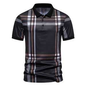 2024 <b>Summer</b> Men's Stylish Cotton Bamboo Fiber for <b>Shirts</b> Premium Quality Breathable Casual Wear High Street Printed Jersey 220g - Product Image 1