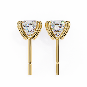 Boucles d'oreilles uniques en or 18 carats avec diamant de laboratoire, boucles d'oreilles de qualité supérieure - Product Image 4