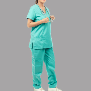 High Quality Female Nursing Uniforms Wholesale OEM Solid Color Doctors Nursing Sets for Hospital Use - Product Image 3