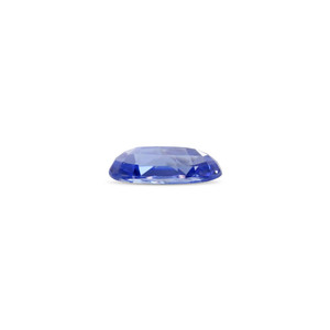 Saphir bleu - 3,71 carats, pierre précieuse naturelle facettée, effets optiques calibrés, couleur bleu royal, taille 10 mm, 8 mm, traité thermiquement, pierre brute - Product Image 2
