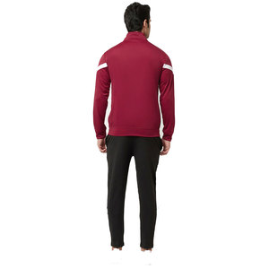 Top con cremallera completa con pantalones de Jogger a juego, atuendo perfecto para entrenamientos y caminatas matutinas con patrón de chándal para hombres - Product Image 6