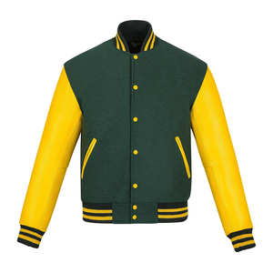 <b>Mens</b> Fashion Varsity <b>Jacket</b> Causal <b>Slim</b> <b>Fit</b> Bomber Baseball <b>Jackets</b> Letterman Wool Varsity <b>Jacket</b> for <b>Men</b> - Product Image 1