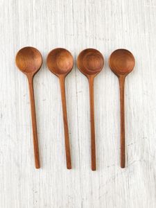 Cuchara de Madera para Cena, Económica, Ecológica, Accesorios de Cocina, Personalizable, para Sopa, Arroz, Café, con Mango Largo - Product Image 3