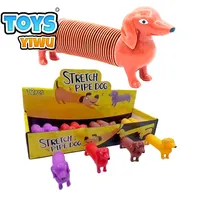 Fidget streç boru köpek duyusal oyuncaklar Anti stres plastik malzeme Pop tüp yumuşak dekompresyon çocuklar için toptan Unisex ekran