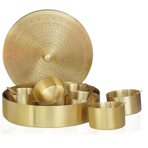 กล่องเครื่องเทศทองเหลืองเกรดอาหารชุดเครื่องเทศทำจากทองเหลือง10ชิ้น - Product Image 2