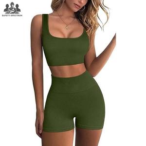 Conjunto Deportivo para Mujer |   Shorts Deportivos con Sujetador Deportivo |   Sólido |   Ecológico, de Secado Rápido y Transpirable |   Ropa Deportiva sin Costuras |   OEM - Product Image 1