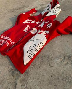 Sudadera con capucha y cremallera completa unisex con logotipo personalizado de alta calidad - Product Image 5