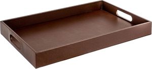 Vintage Crafts Classic Rectangle Leather Tray with Stand Eco-Friendly Customizable Thickness for Hotel and Home Decor - Product Image 6