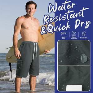 Pantalones cortos de baño de verano de secado rápido para hombre personalizados, ropa OEM de tela transpirable con logotipo de marca y servicios de etiqueta privada - Product Image 4