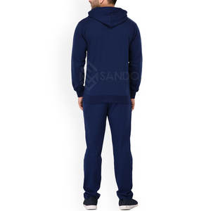 Conjunto Deportivo de Invierno para Hombre, Diseño Personalizado al por Mayor, Calidad Premium, 100% Algodón, Patrón Sólido, Contraste de Color, con Capucha, Tallas Grandes - Product Image 3