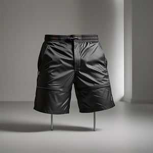 Noir 100% Nylon Pluie Randonnée Shorts Hommes Poids Léger Workout Wear Coupe-Vent Shorts Hommes Hommes Formation Coupe-Vent Shorts - Product Image 4