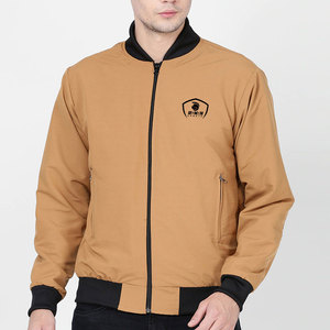 Veste bomber homme à séchage rapide en polyester, fermeture éclair intégrale, vente en gros en ligne - Product Image 1