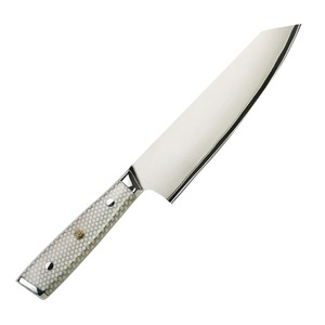 Cuchillos de chef profesionales de acero de Damasco alto al por mayor, Funda de cuero personalizada, servicio OEM ODM, hoja fija de alta calidad - Product Image 1