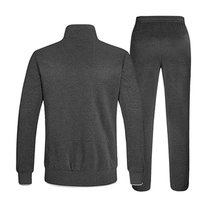 Tenues de sport athlétiques actives pour hommes Ensemble de 2 pièces en gros Survêtements de jogging à fermeture éclair grande taille Athlétique Respirant Skinny - Product Image 5