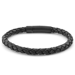 Luxury <b>Black</b> Handmade <b>Leather</b> <b>Bracelets</b> for <b>Men</b> Comfortable and Stylish with All Outfits Best Price Manufacturer Wholesaler - Product Image 2