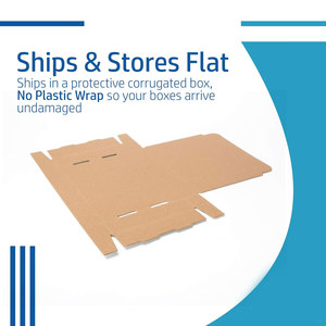 Boîtes à pizza kraft ondulées blanches durables et écologiques 10x10 pouces de papier pour livraison à emporter de pizzas en carton blanc - Product Image 2