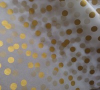Papier de soie personnalisé avec estampage à chaud or rose métallisé pour emballage, papier de soie à motif marbré