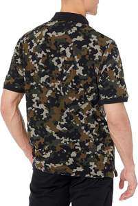 Polo de piqué de algodón de corte regular para hombre, diseño personalizado, estampado de letras lavadas, polos de talla grande para hombre - Product Image 3