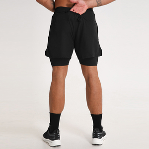 ระบายอากาศแข็งแรง 2 ใน 1 วิ่งเสื้อผ้าด่วนแห้งออกกําลังกายกางเกงขาสั้นกีฬาฟิตเนสสวมใส่กีฬากางเกงขาสั้นสําหรับชาย - Product Image 3