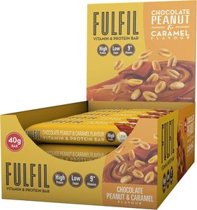 Barre protéinée et vitaminée Fulfil (15 x 40 g) — Saveur chocolat, cacahuète et caramel - Product Image 1