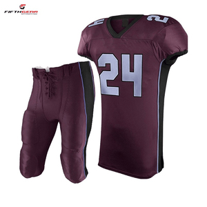 Meilleure vente 100% Polyester personnalisé maillot de football américain respirant uniforme personnalisé pour les jeunes et les adultes grande taille - Product Image 4
