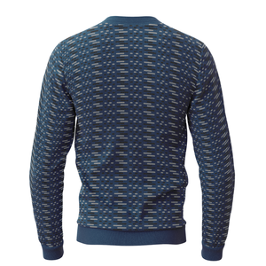 Pull-over décontracté à col rond pour hommes personnalisé OEM Pull en mohair tricoté à la machine à bas prix motif mosaïque anti-rétrécissement pour Noël - Product Image 2